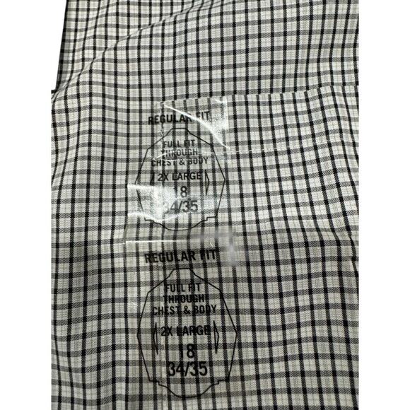 Van Heusen Checked Multicolor Shirt Size 18 34/35 Wrinkle Free Regular Fit NWT - Picture 4 of 15
